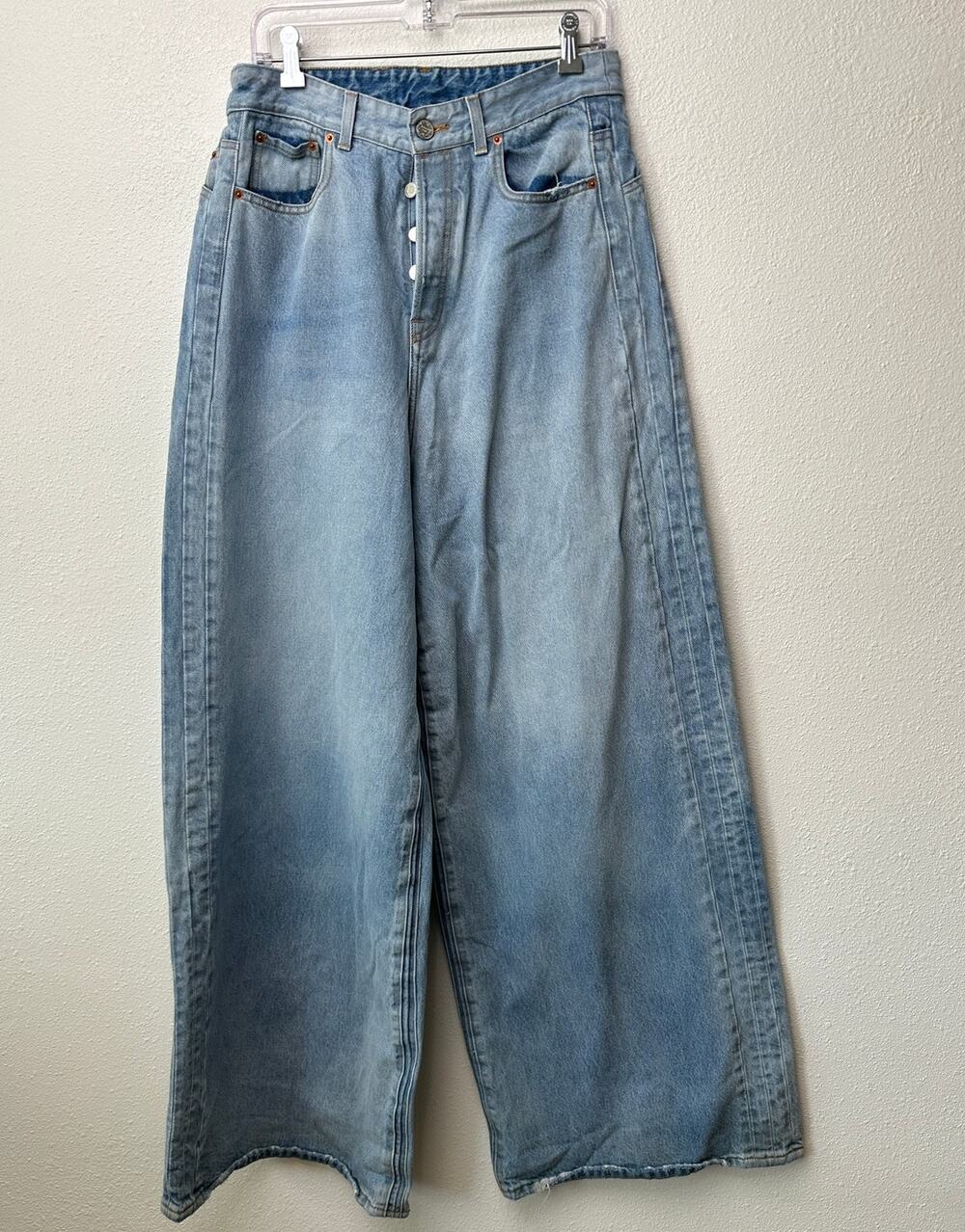 Vetements Unisex Jeans L High Waist Extra Wide Leg
